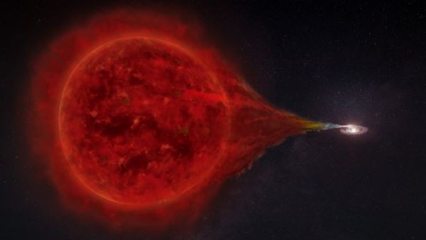 В двойной звездной системе зафиксировали мощнейший выплеск энергии